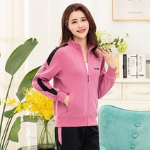 DFMEI 여성 캐주얼 트레이닝복 상의에 빅 사이즈 카디건 코트에서 춘추.