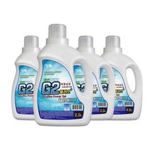G2 플러스 액체 세탁세제 드럼용 본품, 2.5L, 4개