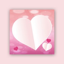 피에스준 예쁜 떡메모지 디자인 모음 메모지, 1개, 떡메 077. 핑크 하트윙 디자인