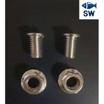 SW피싱 좌대용 인서트너트 6mm 8mm 스테인레스 2개 1셋트 좌대부품 낚시소품 나사 볼트