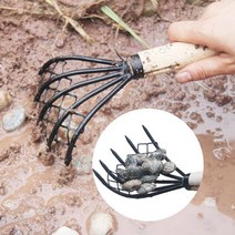 바지락 채취 갈쿠리 걸름망 해루질도구 체험 호미 농기구 세트, 2-해루질체험-세트2