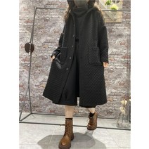 경량패딩원피스 퀼팅 누빔 자켓 롱 후드 브이넥 코트 가디건 포켓