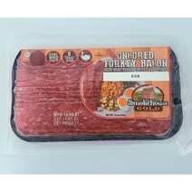 슈퍼푸드 칠면조/ 천연나무로 훈연한 베이컨형 칠면조햄 340G, 1개