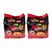 삼양 불닭볶음탕면 봉지라면 5개입(미국내수상품) 2묶음 Buldak Ramen Stew Type, 10개