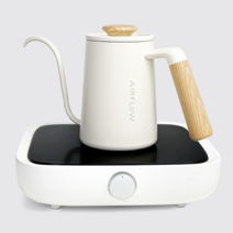 화이트 블랙 스테인레스 전기 다도 티 전기 포트, 블랙 300ml