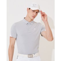 22SS [PREMIUM TEXTURE]화이트 버드아이 조직 반팔 카라 티셔츠 HUTS2B391WT