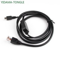 마이크로 USB RJ45 콘솔 케이블 Cisco 라우터용 6FT FTDI RS232 직렬 어댑터 변환기 안드로이드 장치와 연, 01 6FT_01 Black