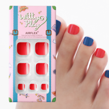 위티플레이 착붙는 말랑한 패디팁 24개입 붙이는패디팁 국내생산, 22.써니리얼레드, 1개