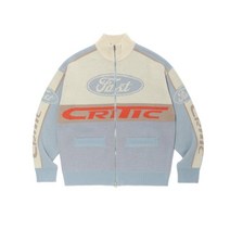 크리틱 [ PICK]RACING 집업 -UP 니트 SKY BLUE