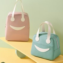 스마일쿨러백 대용량쿨러백 보냉백 보냉가방 아이, 핑크, 1개