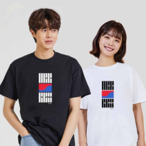 오너클랜 태극 디지털프린팅 인쇄티셔츠 반팔티 오버핏