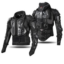 오토바이 갑옷 바이크 상체 가슴 척추 보호대 레이싱 프로텍터, 1개, 블랙S