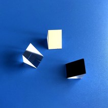 광학 레이저 반사경 5x5x5mm 프리즘 처리 작은 직각 다이아몬드 거울 삼각형 외부, 한개옵션0