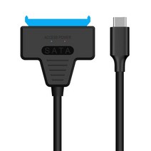 SSD 외장하드 SATAUSB 30 c타입 OTG 케이블 6 Gbps 25 인치 외장형 HDD SSD 하드 드라이브 SATA 3 22 핀 데, 03 2.0 Type C Port, 한개옵션1