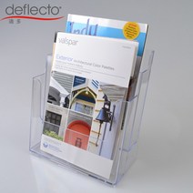 아크릴 잡지 팜플렛 카탈로그 거치대 잡지 홀더, A4 2단 데이터 랙