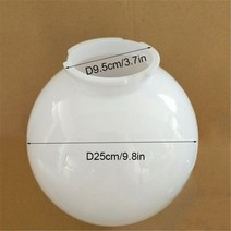 화이트 클리어 D15CM D20CM D25CM 아크릴 교체 전등갓 포스트 기둥 램프 95CM 오프닝 글로브 그늘, white D25cm