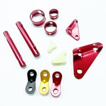 땅콩스토퍼 삼각 막대 야광 스트링스토퍼 텐트 캠핑스토퍼, 레드, 원형스토퍼