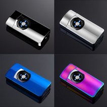mp3 모형 디지털 LED 충전식 플라즈마 라이터, 1. 유광블랙