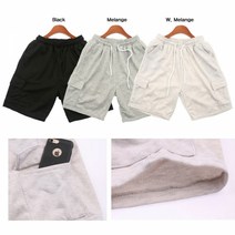 여성 기본 쭈리원단 카고 양포켓 숏팬츠 반바지
