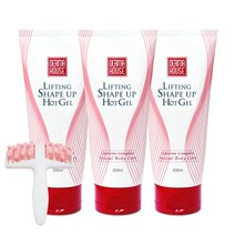 리프팅 쉐이프업 핫젤 200mlx3개+전신 마사지 롤러- 몸매관리화장품, 3개+롤러, 200ml