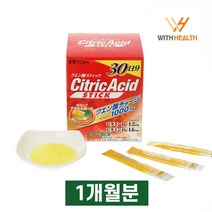 위드헬스 먹는 식용 무수 구연산 가루 스틱 30일분, 1개