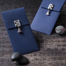 고유세로타슬상품권봉투, 블루