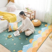 러그 가게 가정용 카페트 북유럽 면 바닥 매트 침실 심플 옆 매트 거실 전체 초대형 면 크롤링 다다미 미끄럼 방지 카펫