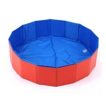 강아지 수영장 풀 Foldable 애완 동물 목욕 수영 욕조 Collapsible Bathing Pool for Dogs Cats Kids, 2.orange - 80X20cm