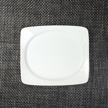 거산도예 모던 화이트 사각접시 작은사이즈, 모던 화이트 사각접시 소