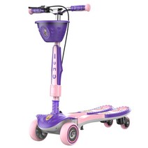바구니 네발 씽씽카 어린이 킥보드 초등 퀵보드 접이, h2021년 신형 40mm 험머 휠파랑빨강