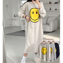 비비드글램 스마일 롱 원피스 3color 봄신상 프린팅 원피스 빅사이즈 박스 맥시 임부복 홈웨어