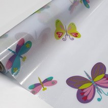 데코미 무점착 창문 시트지, KOR-428 무점착 창문시트지-버터플라이 칼라