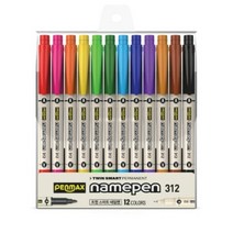 펜맥스 트윈네임펜 12종 세트, 혼합 색상, 4세트