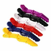 악어헤어클립 머리핀 슬립 브레이딩 클램프 미용 집게, 레드BL07677