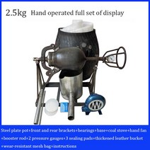 상업용 팝콘 메이커 전기 포퍼 오래된 제조 기계 쌀 곡물 퍼프 터지는 2.5kg/5kg, 02 2.5kg Hand