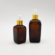 제이앤메이드 골드스포이드 사각 갈색, 10ml, 1개
