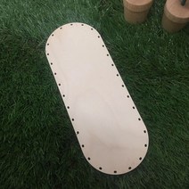 라탄 공예 재료 자작나무 반원형 합판 트레이 27x10cm 바구니 만들기 바닥재료