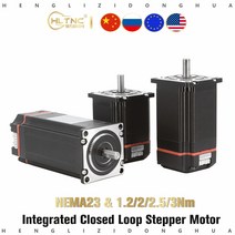 HLTNC Nema23 폐 루프 스테퍼 모터 1.2n 2n 2.5n 3Nm D 8mm 23 3d 프린터 용 드라이브가있는 하이브리드 통, 03 2.5N