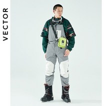 스키복 점프 슈트 VECTOR 남녀공용 탈착식 스키 바지 투웨어 점프수트 턱받이 방수 겨울 따뜻하고 방풍
