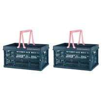 셀피쉬마켓 이지 폴딩바스켓 32L 2p, 워터멜론, 1세트