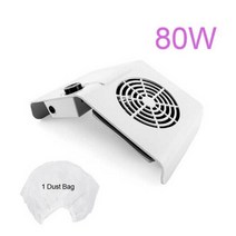 손톱정리 청소 네일흡진기 네일집진기 매니큐어 용 80W 네일 진공 청소기 하이 파워 더스트 콜렉터 강력한, 04 858-2C-White