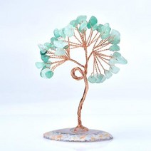 천연 크리스탈 트리 자수정 로즈 쿼츠 감람석, small  Aventurine+1pcs