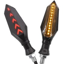gsxr125 스즈키 호환 부품 주간 야간 주행 신호등 스즈키 GSX1300 GSX650F GSXR125 150 250 용 신호 테일, 02 1pair Red