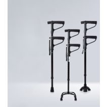 노인 목발 지팡이 다리 미끄럼방지 주행보조, 독일인증싱글풋+소형4피트교체가능