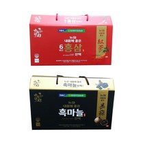 [다비드] 건강을 선물하는 2종 명품 농협 선물세트(홍삼 흑마늘), 30개입, 2박스(70ml)