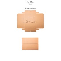 특허 초간단 조립식 손잡이 박스 460*345*45 =5매 크라프트 수입지 도마 액자 책 선물 포장 끈 손잡이 포장박스 택배박스