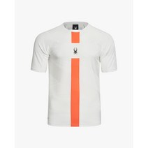 [스파이더 본사] 남성 프로웹 자카드 컬러 블록 티셔츠 SPHMCNRS213MWHT