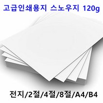 남도피앤피 스노우지 120g A4 B4 2절 4절 전단지 홍보물 카달로그 인쇄용지 레이저프린터, A5 500매, 1개