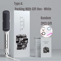 남자고데기 뽕고데기 볼륨 얇은 고데기 전문 헤어 스트레이트 너 난방 빗 언 핫 브러쉬 Straighteners 2021 새로운 패션 디자인, 상자 흰색, 우리를