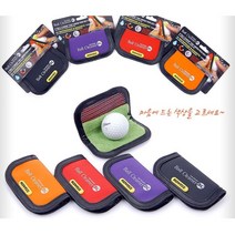 골프 볼 클리너 공닦이 라운딩 휴대용 골프수건 캐디용품 골프공타올 티샷, 레드